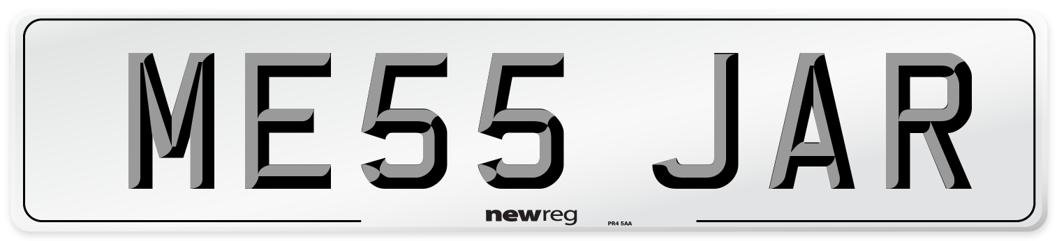 ME55 JAR Number Plate from New Reg